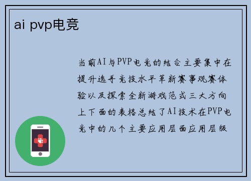 ai pvp电竞